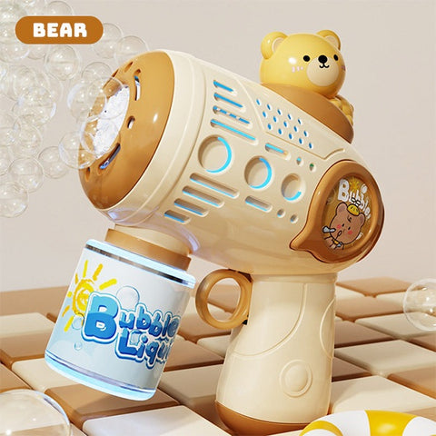 Baby Pro Kid's Bubble Machine Gun Toy Automatic Blaster For Outdoor Play