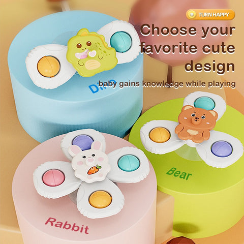 Smart Sprout Spin And Stick Suction Spinner Toy Set For Kids