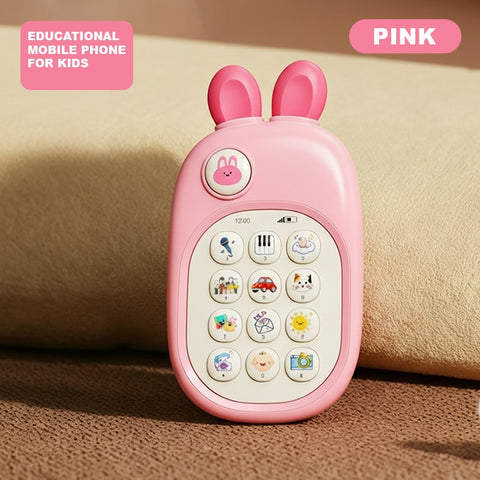 Smart Sprout Music Phone Safe Silicone Teething Toy with Interactive Sounds