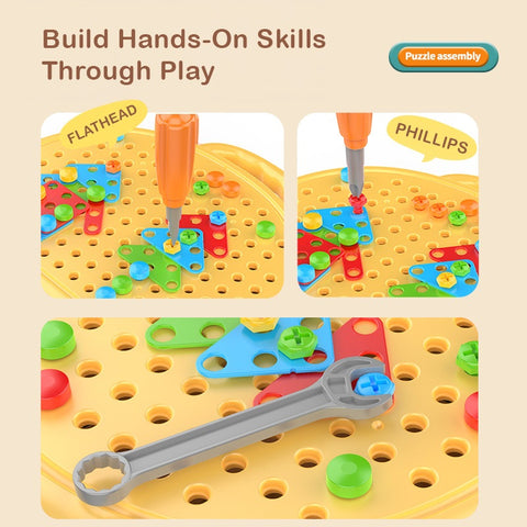 Smart Sprout Build & Screw Puzzle Set 2D 3D And Cartoon Screwing Toy For Kids