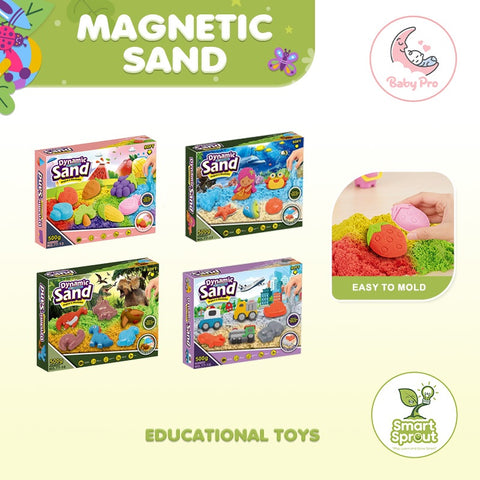 Smart Sprout Kid's Magnetic Sand Play Set Stretch, Shape And Create