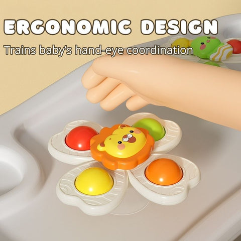 Smart Sprout Kids 2 in 1 Wristband Spinner Toy Fidget Bracelet & Suction Spinner For Table Play