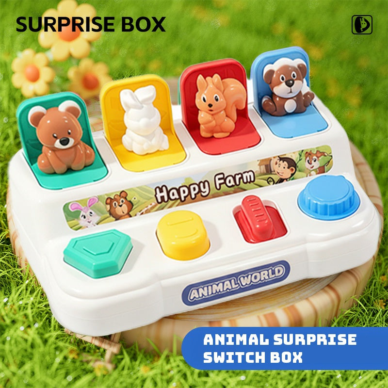 Smart Sprout Peek-a-Boo Early Educational Toy Pop-Up Animal Design Pop And Learn