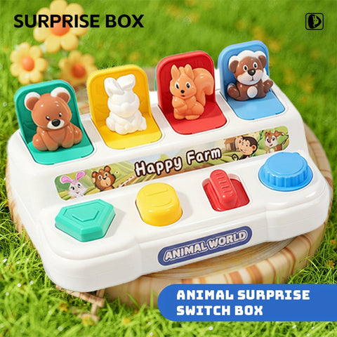 Smart Sprout Peek-a-Boo Early Educational Toy Pop-Up Animal Design Pop And Learn