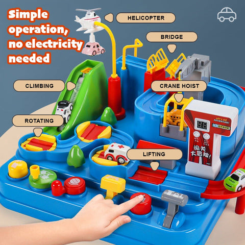 Smart Sprout Kids Racing Rail Track Set High Speed Car Launcher Toy