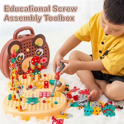 Smart Sprout Build & Screw Puzzle Set 2D 3D And Cartoon Screwing Toy For Kids