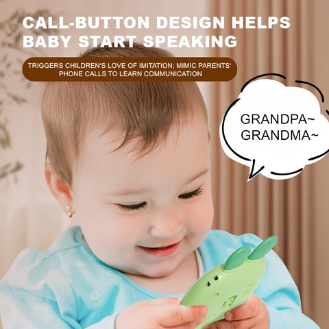 Smart Sprout Music Phone Safe Silicone Teething Toy with Interactive Sounds