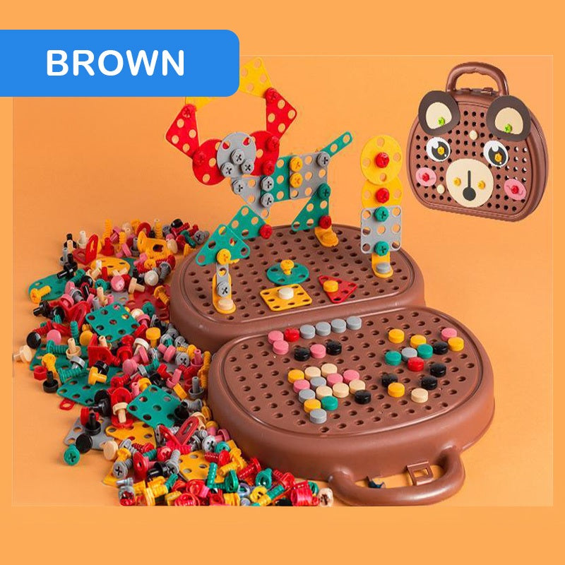 Smart Sprout Build & Screw Puzzle Set 2D 3D And Cartoon Screwing Toy For Kids