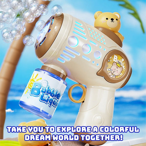 Baby Pro Kid's Bubble Machine Gun Toy Automatic Blaster For Outdoor Play