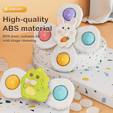 Smart Sprout Spin And Stick Suction Spinner Toy Set For Kids