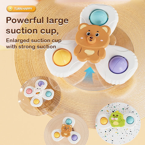 Smart Sprout Spin And Stick Suction Spinner Toy Set For Kids