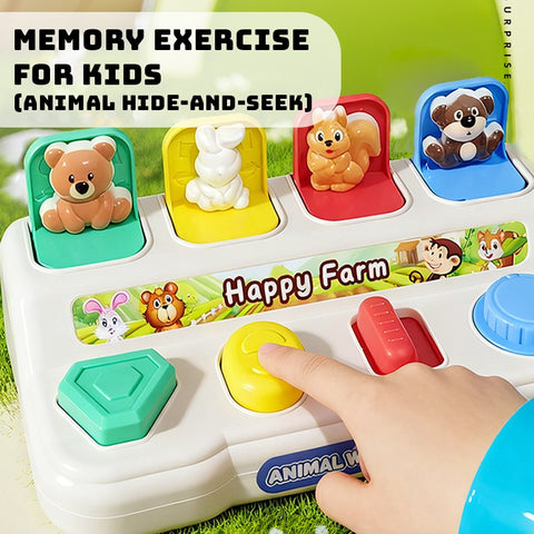 Smart Sprout Peek-a-Boo Early Educational Toy Pop-Up Animal Design Pop And Learn