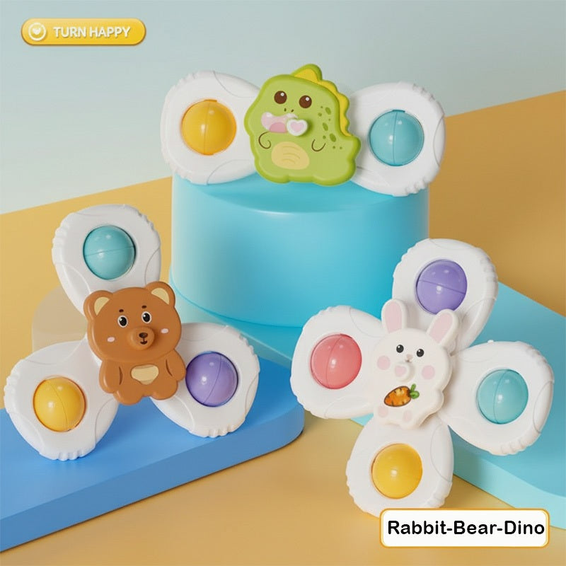 Smart Sprout Spin And Stick Suction Spinner Toy Set For Kids