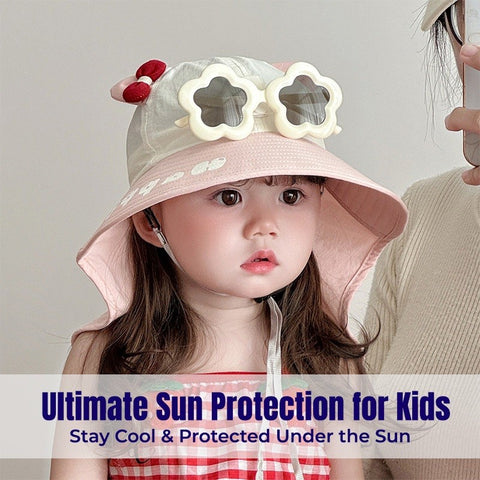 Baby Pro 3 in 1 Sunny Style Hat, Shawl And Shades Fashion Essentials Set For Kids