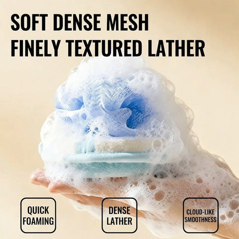 Baby Pro Soft Gentle Dual-Side Design Cleanser Bath Scrub Ball For Baby's Delicate Skin