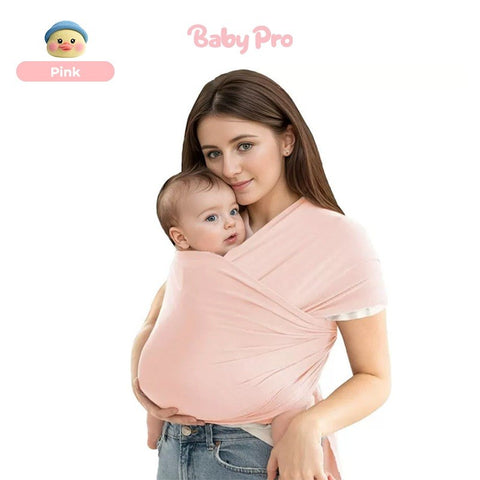 Mommy Pro Sling Ergonomic Baby  Wrap Carrier Soft Cotton And Breathable Comfort For Newborns