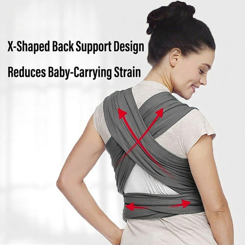 Mommy Pro Sling Ergonomic Baby  Wrap Carrier Soft Cotton And Breathable Comfort For Newborns
