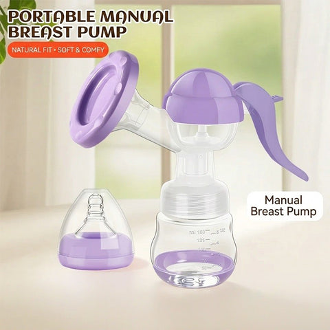Mommy Pro Leak Proof And Travel Friendly 2 in 1 Manual Milk Pump
