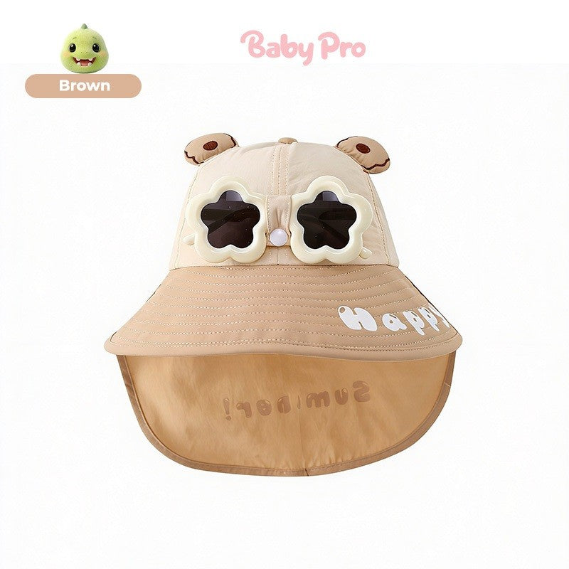 Baby Pro 3 in 1 Sunny Style Hat, Shawl And Shades Fashion Essentials Set For Kids