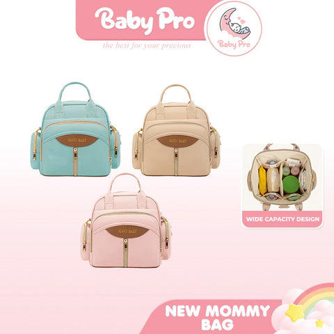 Baby Pro All In One 3-Way Mommy Diaper Bag Multi-Function Travel Backpack, Shoulder & Hand Carry
