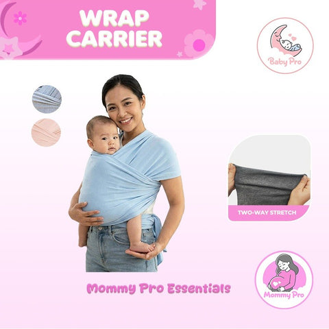 Mommy Pro Sling Ergonomic Baby  Wrap Carrier Soft Cotton And Breathable Comfort For Newborns