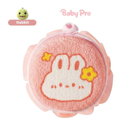 Baby Pro Soft Gentle Dual-Side Design Cleanser Bath Scrub Ball For Baby's Delicate Skin