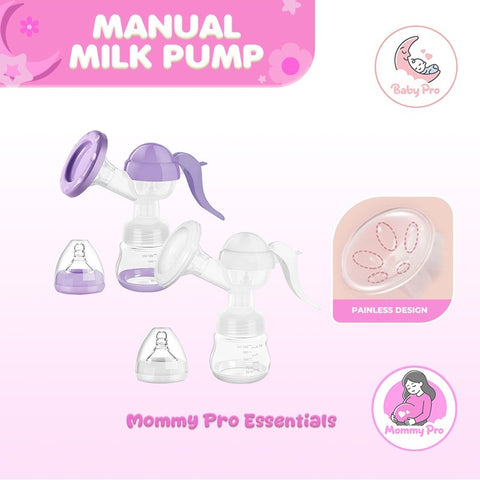 Mommy Pro Leak Proof And Travel Friendly 2 in 1 Manual Milk Pump