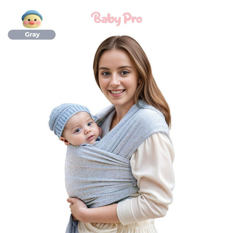 Mommy Pro Sling Ergonomic Baby  Wrap Carrier Soft Cotton And Breathable Comfort For Newborns