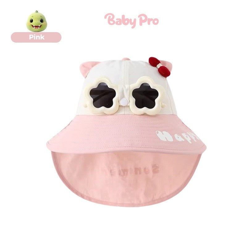 Baby Pro 3 in 1 Sunny Style Hat, Shawl And Shades Fashion Essentials Set For Kids