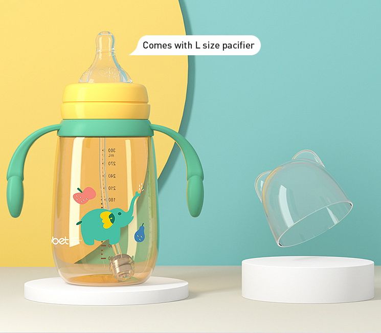 Babyproph Premium BBET Elephant Baby Bottle Feeding Bottles PPSU 240ml 300ml with Handle
